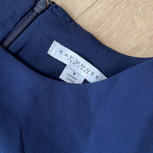 Kay Unger Midnight Blue Davina Maxi Romper Dress, SIZE 8 NEW WITHOUT TAGS. 0718 - Picture 6 of 7